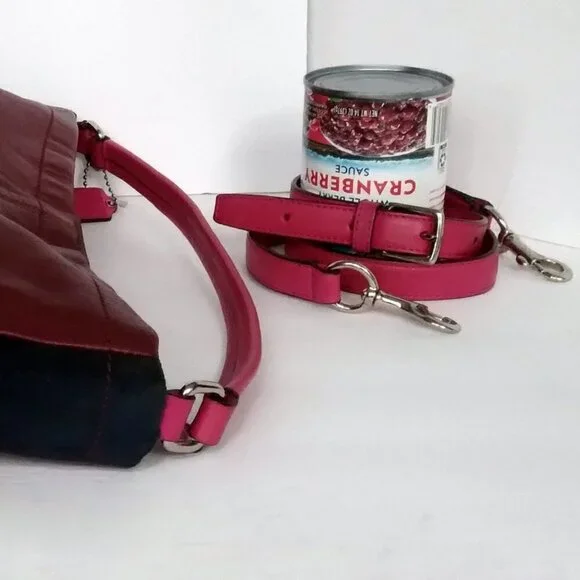 Coach Park Quilted Colorblock Crossbody Satchel Practical Vibrant Statement Bag - Picture 4 of 15